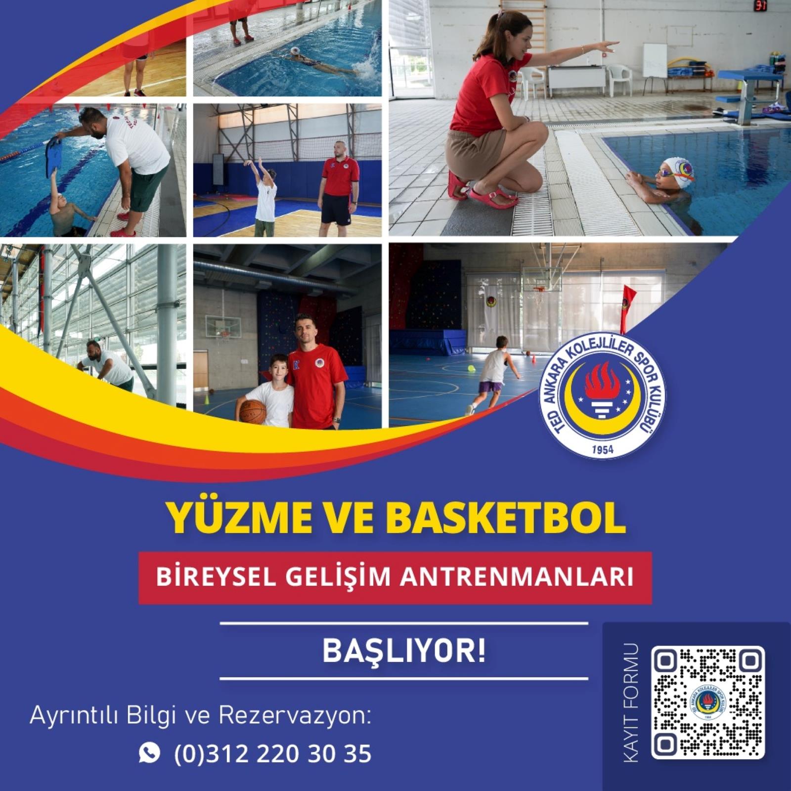 Yüzme ve Basketbol Branşlarında Bireysel Gelişim Antrenmanlarımız Başlıyor! 